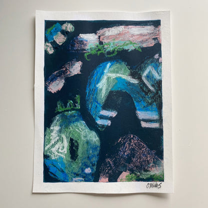 Melancholy Moments - 21 x 30cm framed